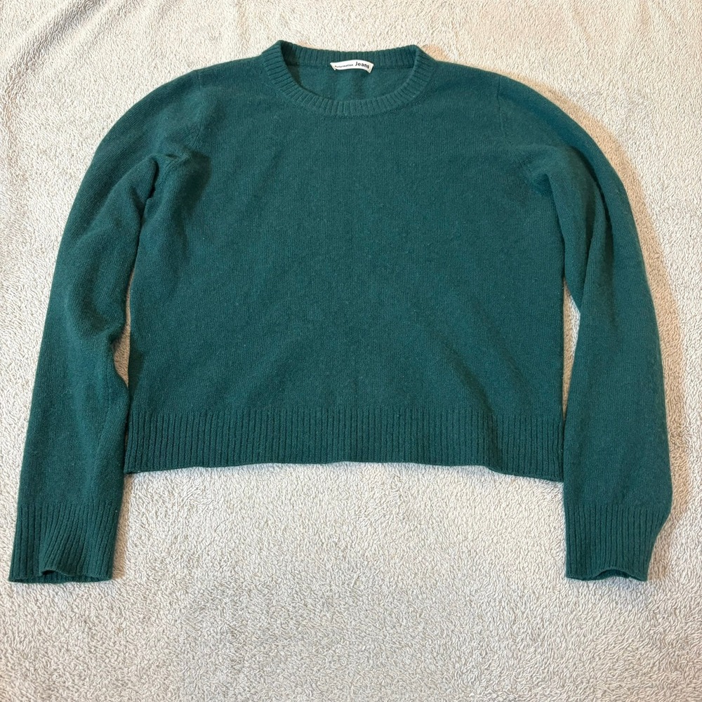 Reformation Forest Green Crewneck Sweater